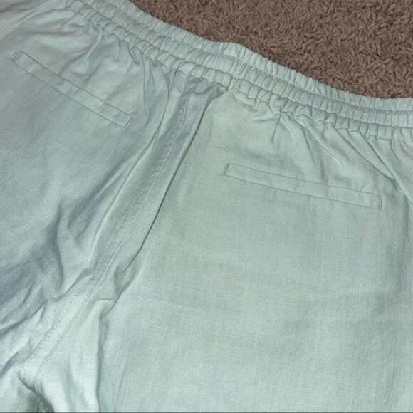 J. Crew Point Sur Seaside Shorts Linen Blend Light Mint Green Size large - Picture 7 of 12